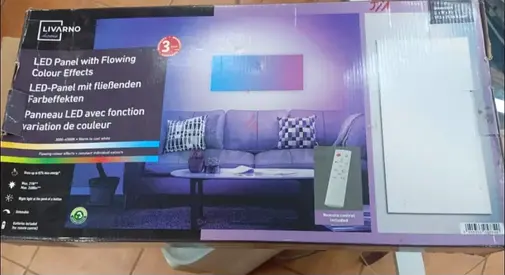 Livarno LED Ceiling/Panel Light with Flowing Colour Effects - Brand New