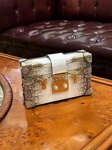Louis Vuitton Petite Malle Himalayan Crocodile Women's Bag