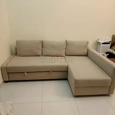Comfortable L-Shaped Sofa Bed with Chaise Lounge ikea