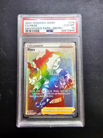 PSA 10 Champion's Path Piers Rainbow Rare