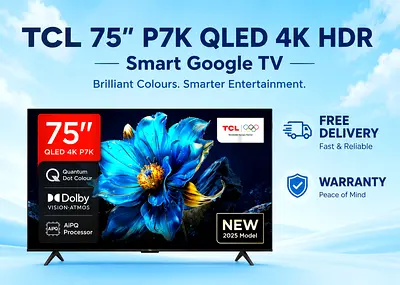 TCL 75 Inch P7K QLED Direct LED 4K HDR Smart Google TV
