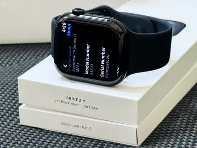 6 Months Warranty, Apple⌚️Series 11, 46mm, GPS, Jet Black, B.H 100%, Full Box Pack, TRA UAE