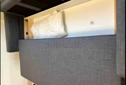 Grey Fabric Upholstered Storage Bed