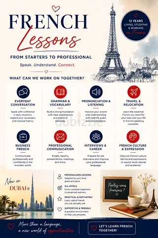 🇨🇵 French Lessons in Dubai ● Beginners to Professional