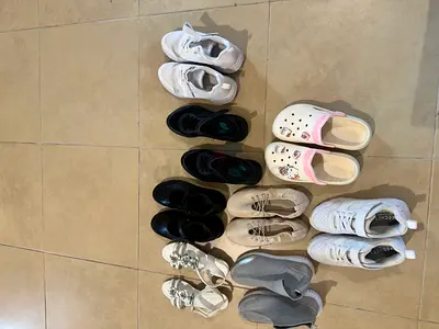 Bundle of 8 Pairs of Mixed Casual Shoes and Sandals for girls - Various Sizes EU 33-34