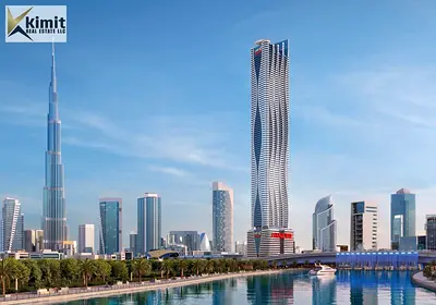 شقة مفروشة بالكامل بإطلالة على برج خليفة، بدون دفعة أولى، على بُعد دقيقتين من محطة المترو.