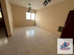 Spacious one-bedroom apartment with a living room in Al Ghuwair, featuring two bathrooms, central ai