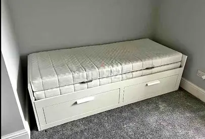 IKEA brimnes day bed with 2 mattress and 2store