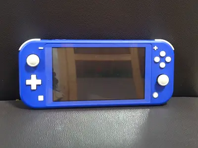 Nintendo switch lite blue with hall-effect joy stick installed for no joycon drift