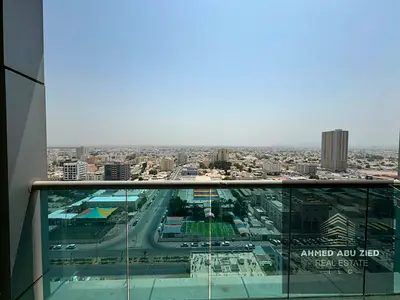 **Best 2BR for rent in City Tower Al Nuaimiya 3: Master BR, closed kitchen, open view balcony, cent