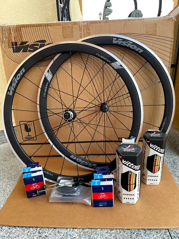 Vision Team 45mm Rim Wheelset with Vittoria Corsa Graphene 2.0 Tires