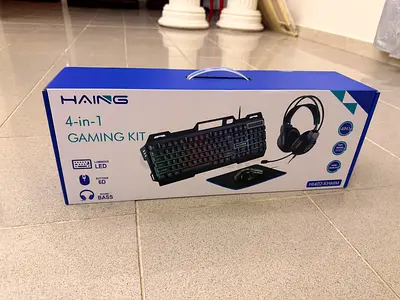 Haing 4-in-1 RGB Gaming Kit - Keyboard, Mouse, Headset, Mousepad Brand new