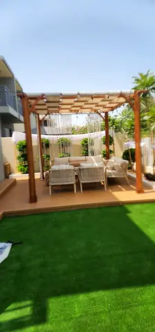 Wooden pergola