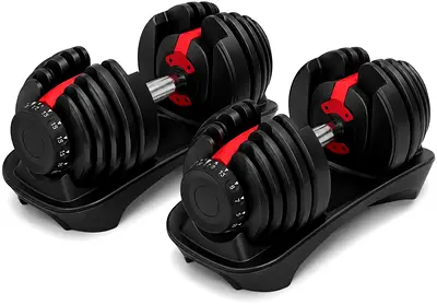 40KG PAIR of Automatic ADJUSTABLE DUMBBELLS