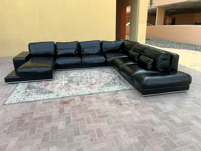Marina home U Shape Original Leather Sofa Excellent Condition