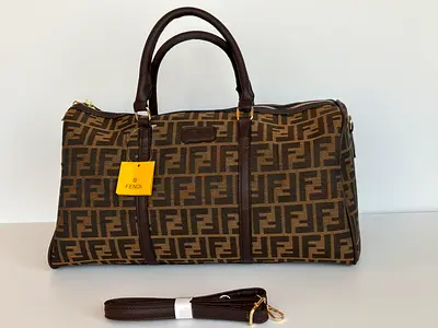 Fendi duffel bag in classic brown for gym and travel