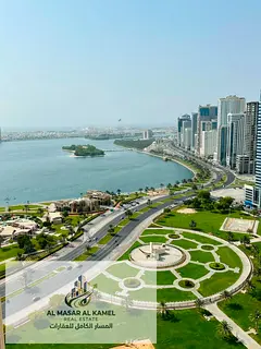 🏙️✨ FOR RENT | Luxury Duplex Penthouse with Panoramic Corniche Views 🌊 📍 Al Majaz 2 –
