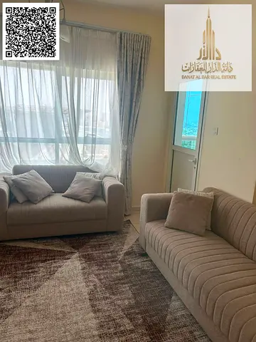 شقة مفروشة بالكامل غرفة وصالة للإيجار السنوي في أبراج الأورينت - برج B (Orient Towers B) - عجمان