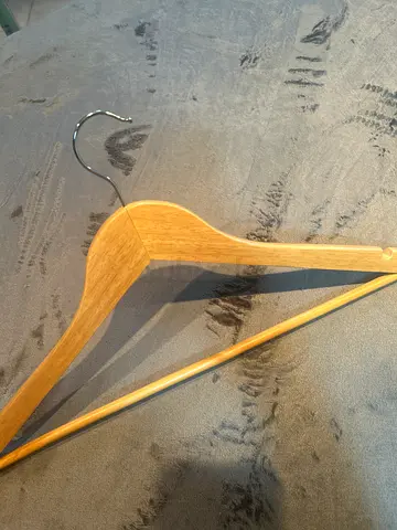 Wooden hangers from IKEA
