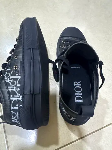 Dior Black low-top canvas sneakers, new, size EU38