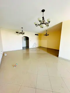Spacious 3-bedroom apartment with a living room in Al Majaz 3, Sharjah. Prime location, excellent la