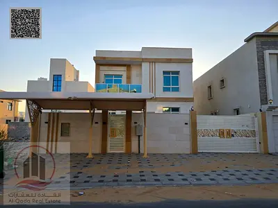 Villa for sale in Ajman, Al Zahia, including electricity and central air conditioning. 3 master bed