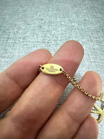 Valentino gold-tone logo chain bracelet