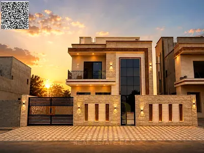 Luxury villa in Al-Haliyo 2 | High-end design and finishing, spacious two floors and a roof terrace