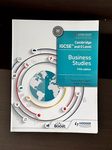 Cambridge IGCSE and O Level Business Studies 5th Edition