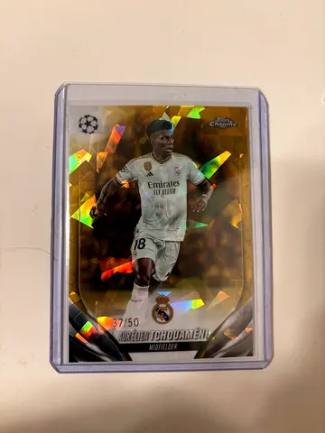 2023-24 Topps Chrome UEFA Club Competitions — Aurélien Tchouaméni (Real Madrid) #10