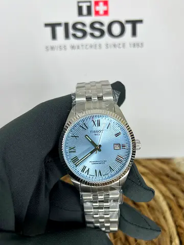 Tissot PRX Automatic Stainless Steel Watch - Blue Sunburst Dial