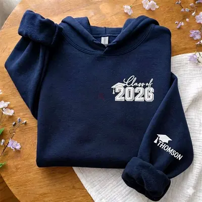 Customized Embroidered Class of 2026 Hoodie