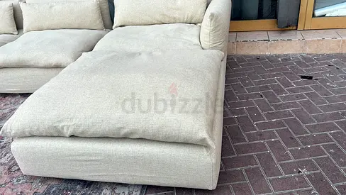 Marina home Feather filled Sofa Beige