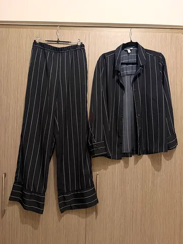 H&M Black Suit - Blazer and Trousers (size S/M)