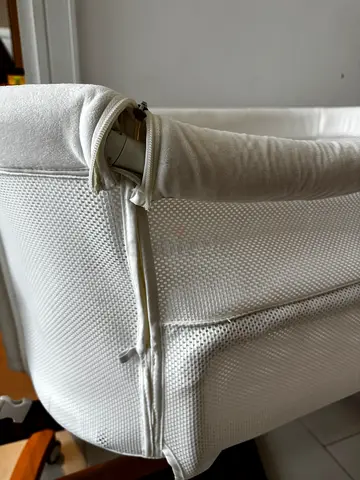 BABY GO White baby bassinet / cradle mattress with zip cover - gently used