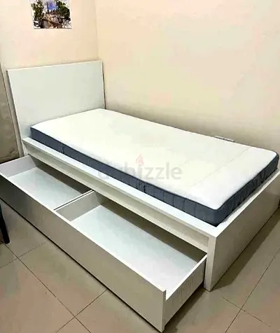 Ikea Single Bed with Mattress Available in Perfect Condition