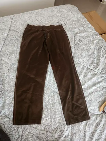 Original LANVIN Paris Men's Sweatpants / Lounge Pants – Size L (Brown / Made in Italy)