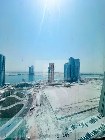 Available Now in Al Khan Al Mamzar Spacious 3-bedroom apartment with a balcony and a beautiful view