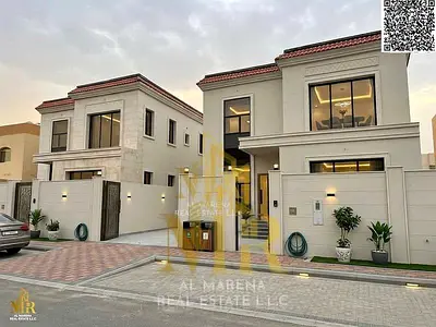 Villa for sale in Al Muwaihat 3, strategically located, two floors plus a rooftop terrace, close to all services, schools, and shopping centers. Your
