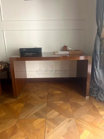 Solid wood study/computer desk - good condition
