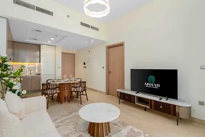 Summer Offer, Luxury New 1BR | Stunning Pool View | Big Layout & High Floor | Near crystal lagoon w