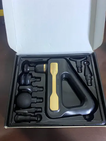Handheld Percussion Massage Gun with Multiple Attachments - Lightly Used