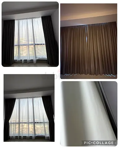 curtains sets and track rail