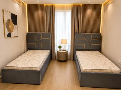 New Wooden Valvet Fabric Strong Single Bed Frame Available