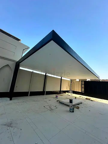 Large Outdoor Carport/Canopy Structure - Modern Steel Frame