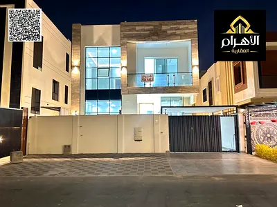 للبيع : فيلا مودرن بمنطقه الياسمين بعجمان ( طابقين + روف ) موقع متميز بالقرب لحديقه الحميديه بسعر شامل رسوم التسجيل والتمليك