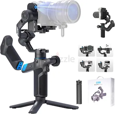 FeiyuTech SCORP Mini-3-Pro Gimbal Stabilizer for Camera Mirrorless/Compact/Action Cameras,Smartphone