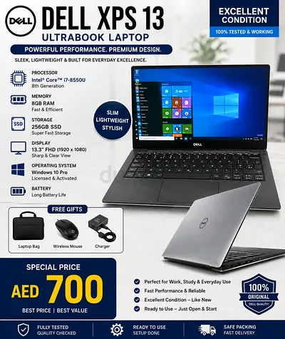 Dell XPS 13 i7 8GB 256GB SSD