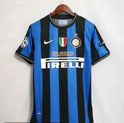 Inter Milan 2010 Home Jersey Nike Pirelli — Size L (Final Madrid 2010)