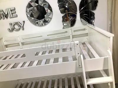 bunk beds with mattress convertable to single twins bed